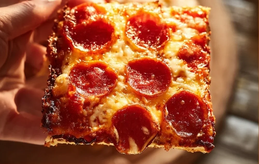 Cottage Cheese Flatbread Pizza topped with fresh ingredients.