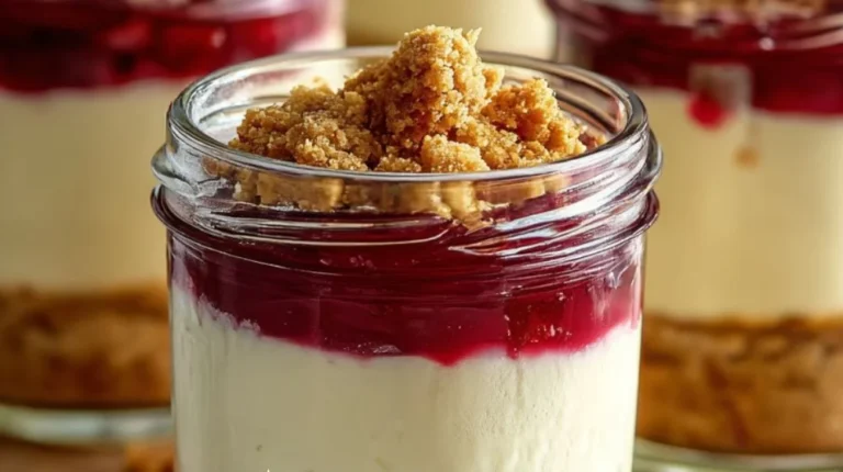 Easy high protein cheesecake jars, a healthy snack alternative from Q8Rashaqa.