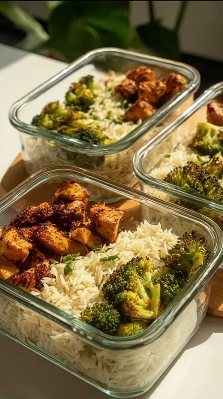 Colorful containers of high protein meal prep for the week.