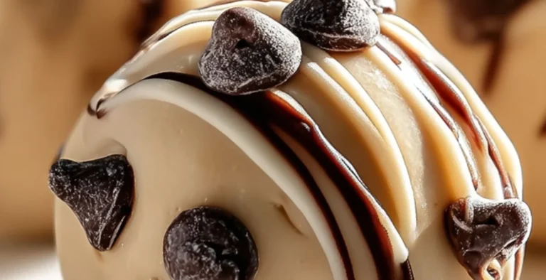 Frozen Greek yogurt peanut butter bites with chocolate chips