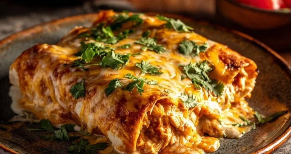 High protein chicken enchiladas ready in 30 minutes with 7 ingredients