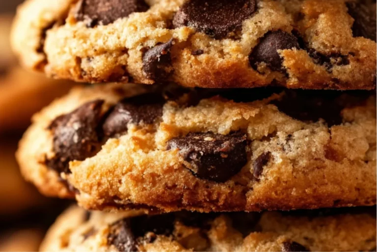 High-protein cottage cheese cookies on a plate with a sprinkle of chocolate chips
