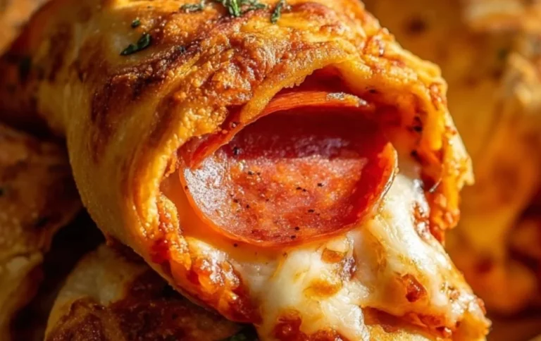 High protein pepperoni pizza rolls on a plate, ready to enjoy.