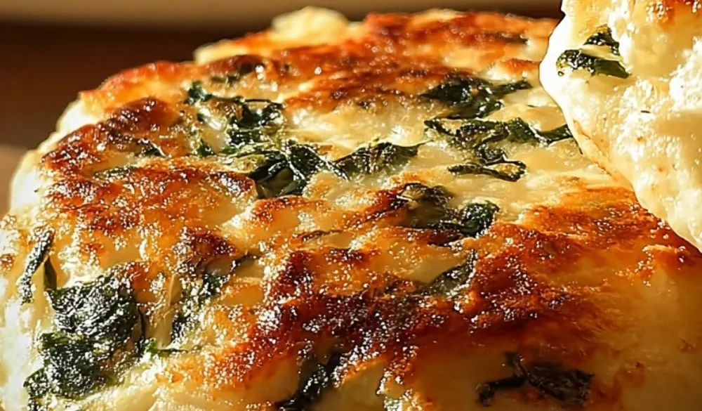 Easy spinach cottage cheese flagels on a plate ready to be served