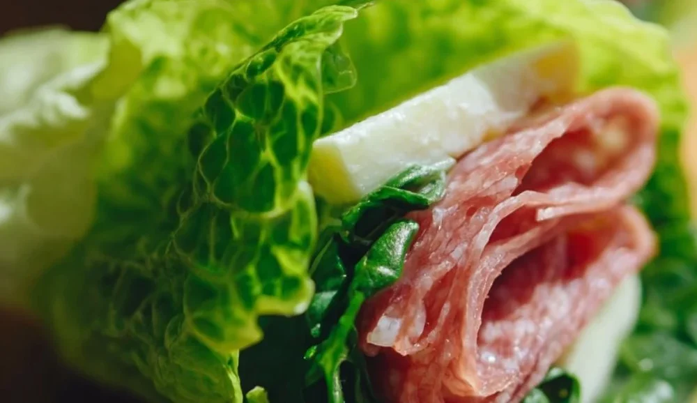 Italian lettuce wraps filled with fresh ingredients for a healthy meal