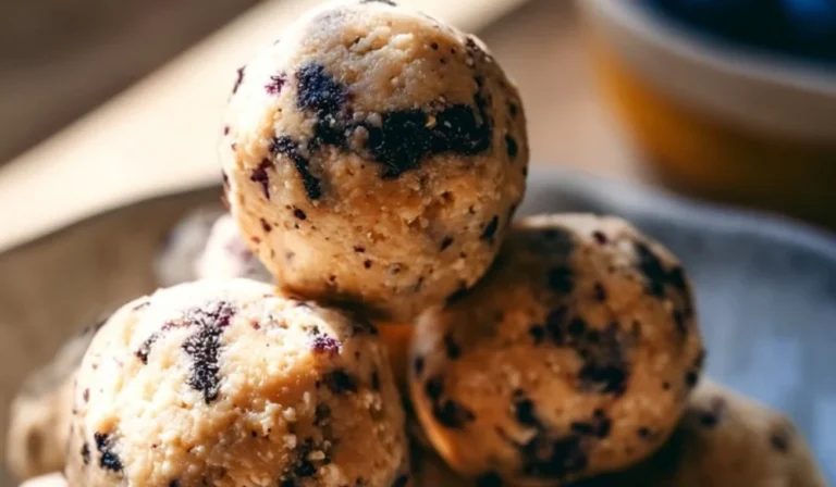 Lemon Blueberry Cottage Cheese Protein Bites healthy snack recipe