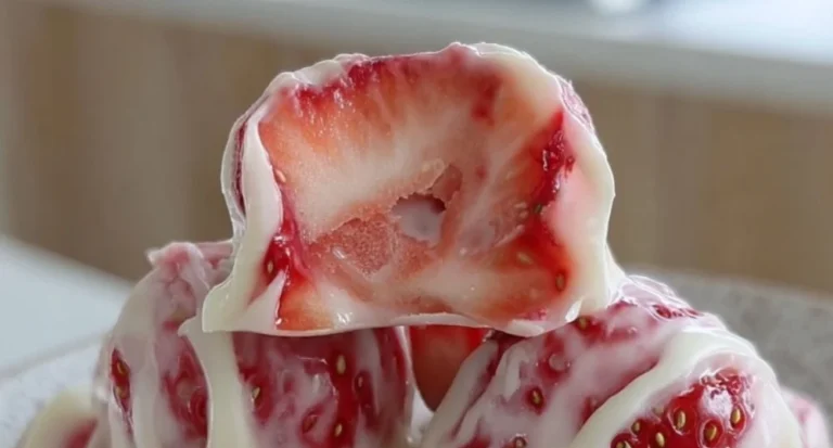 Strawberry High Protein Yogurt Bites for a healthy snack option