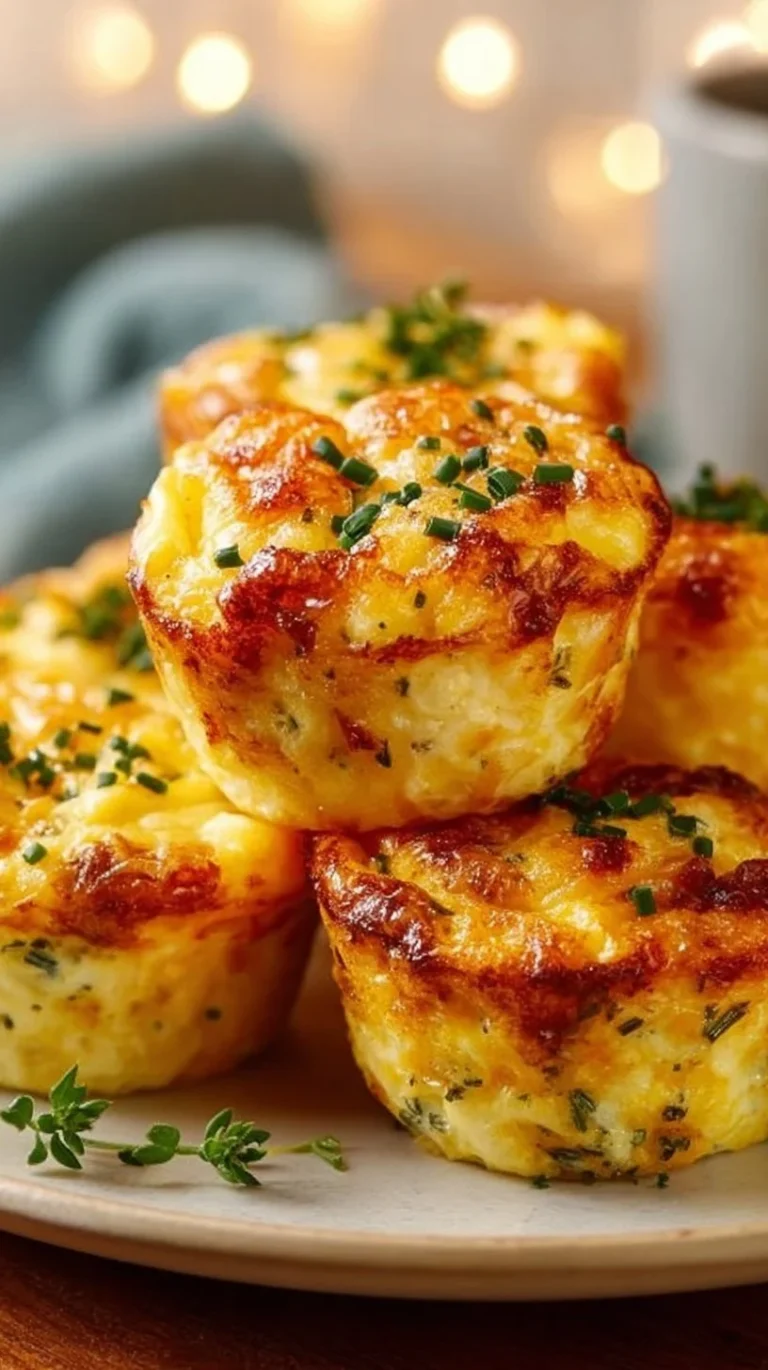Cheesy muffin tin cottage cheese egg bites for a healthy breakfast