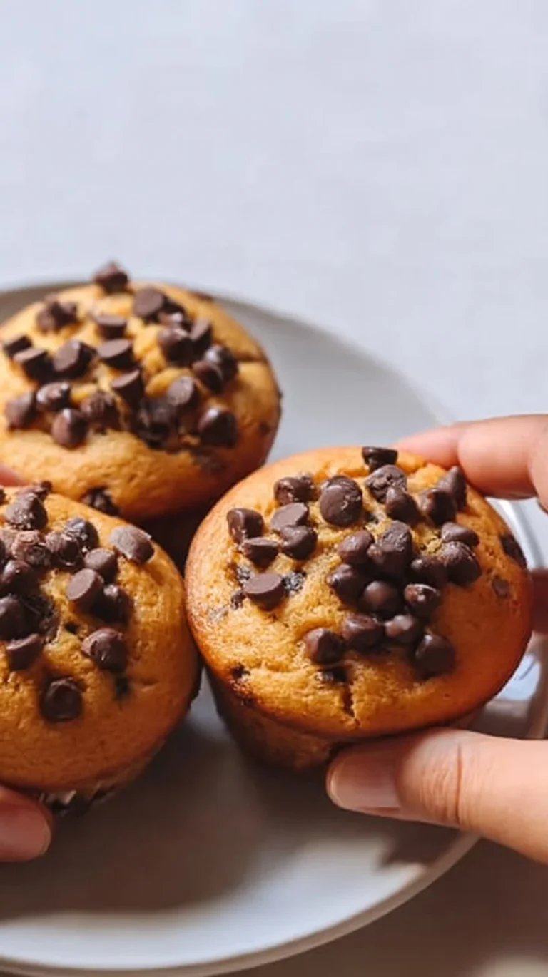 Delicious Greek Yogurt Protein Muffins arranged on a plate