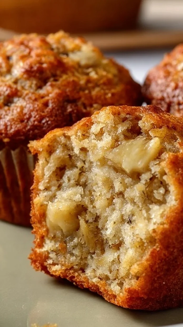 Healthy Greek yogurt banana muffins baked to perfection