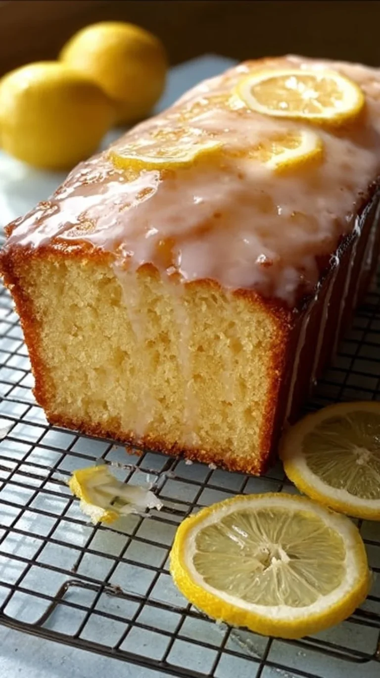 Slice of Healthy Greek Yogurt Lemon Loaf Cake on a plate