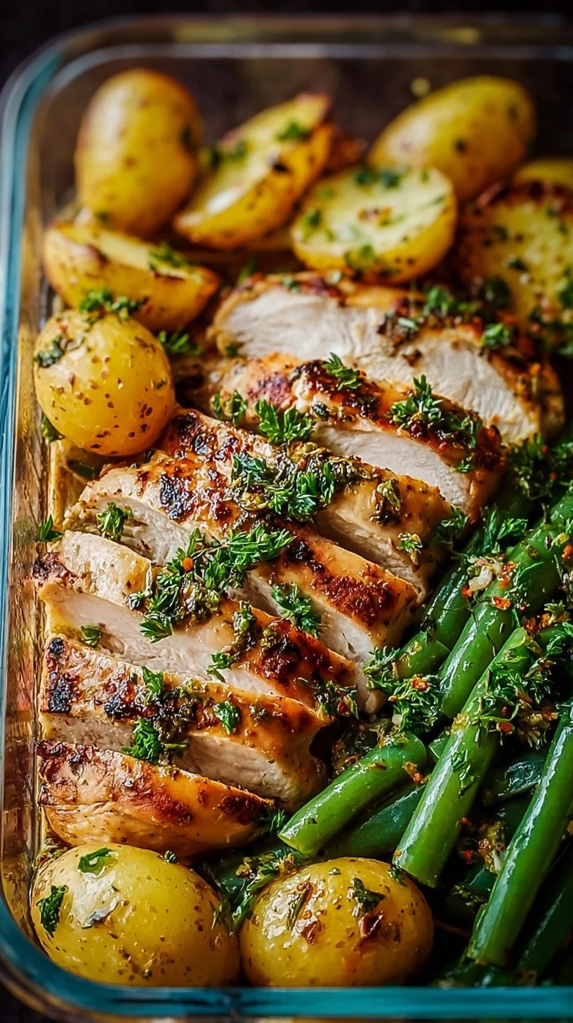 Healthy lemon garlic chicken meal prep bowls for quick and nutritious meals.