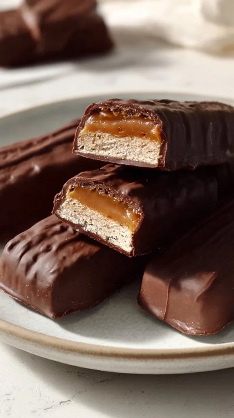 Homemade Healthy Twix Bars gluten-free recipe