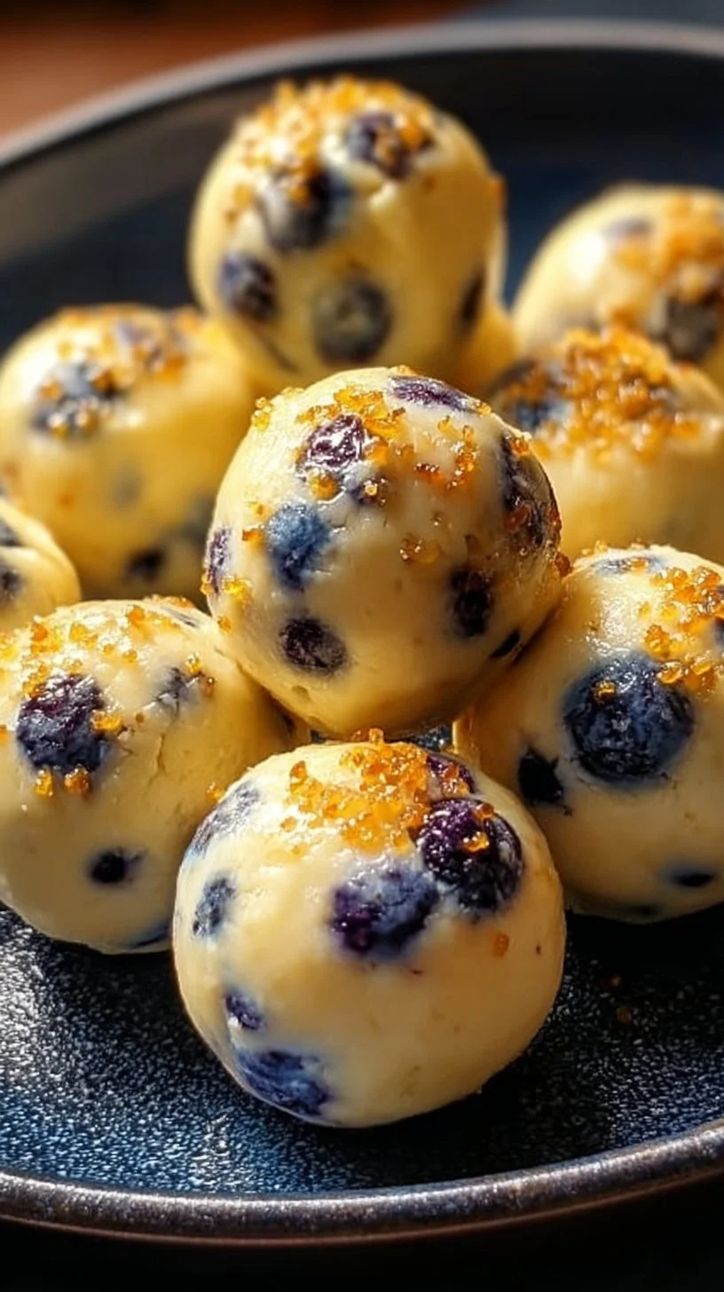 Lemon Blueberry Cottage Cheese Protein Bites for a nutritious snack.