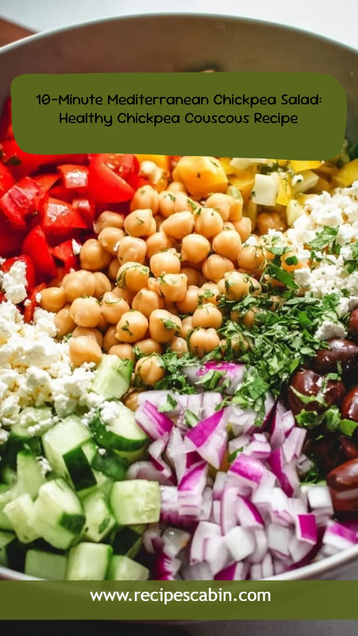 10-Minute Mediterranean Chickpea Salad