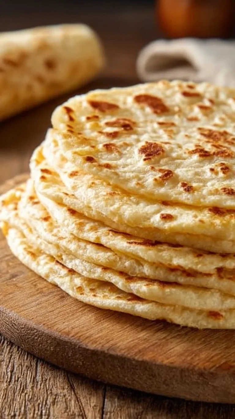 Delicious 2-ingredient cottage cheese flatbread on a wooden surface