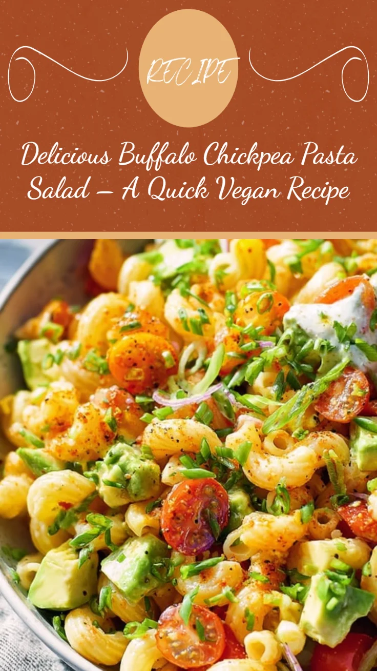 Buffalo Chickpea Pasta Salad