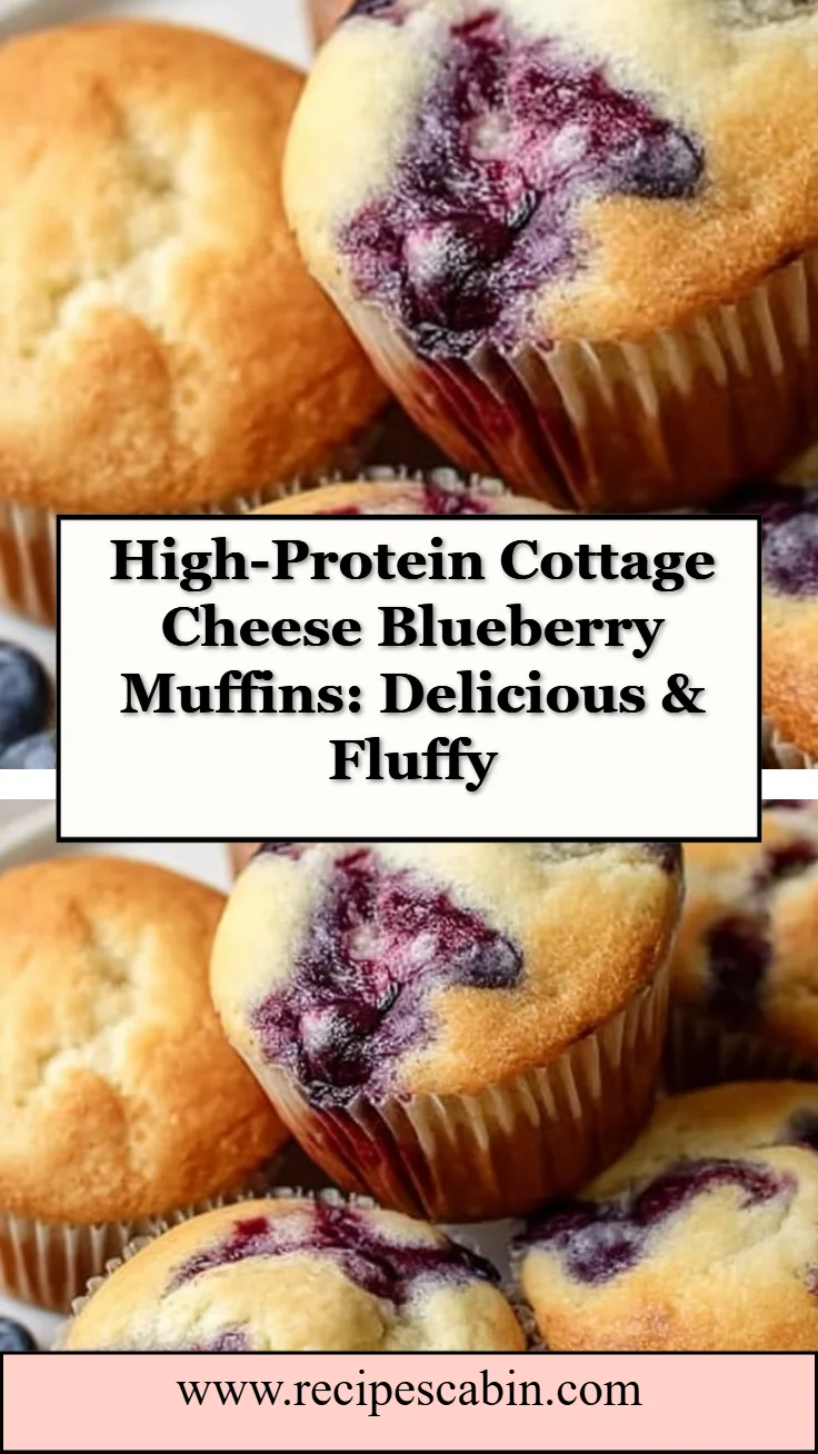 Cottage Cheese Blueberry Muffins