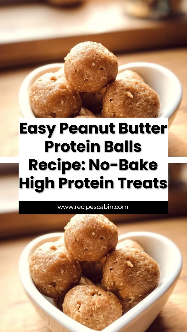 Easy Peanut Butter Protein Balls