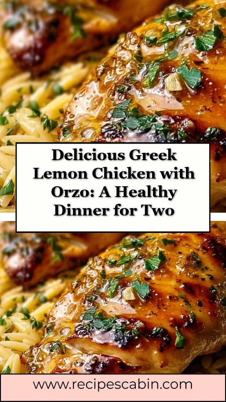 Greek Lemon Chicken and Orzo