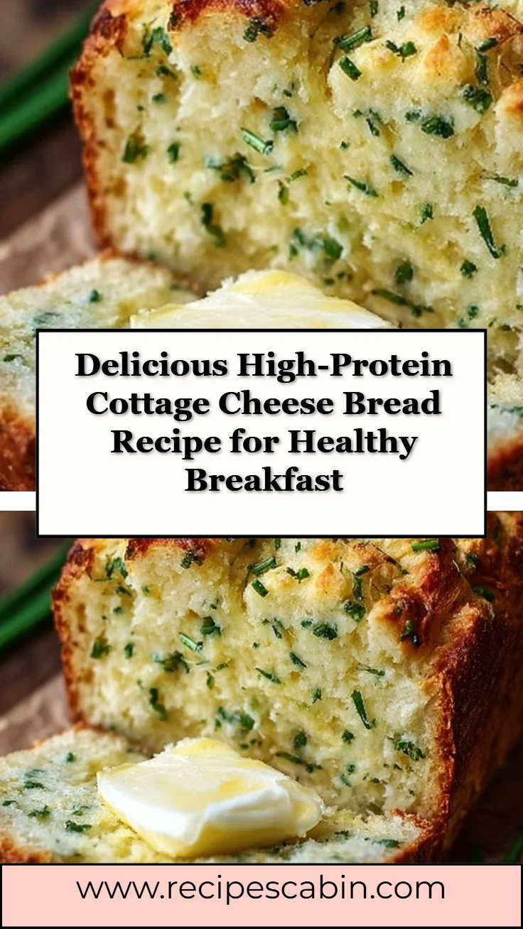 High-Protein Cottage Cheese Bread