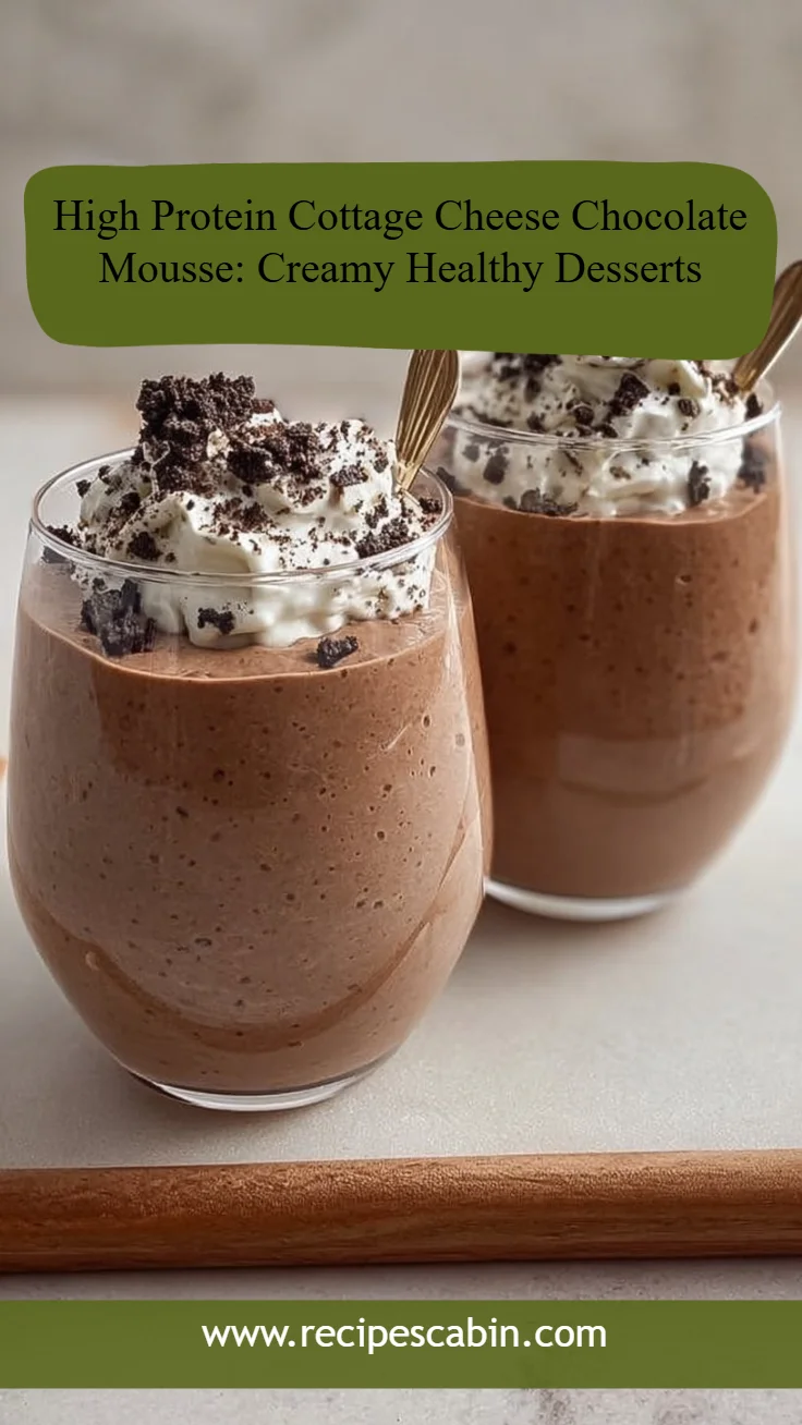 High Protein Cottage Cheese Chocolate Mousse