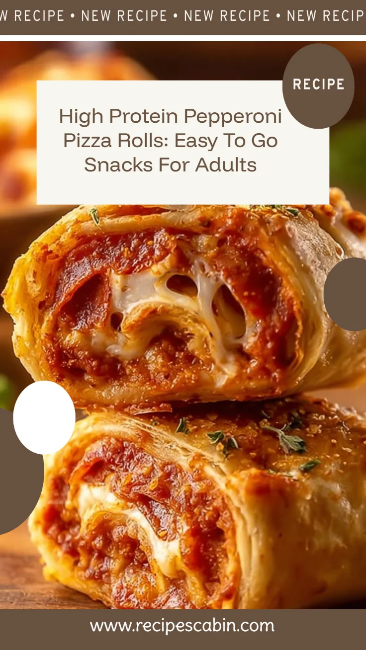 High Protein Pepperoni Pizza Rolls