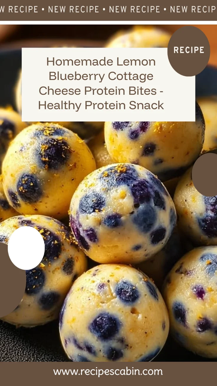 Lemon Blueberry Cottage Cheese Protein Bites