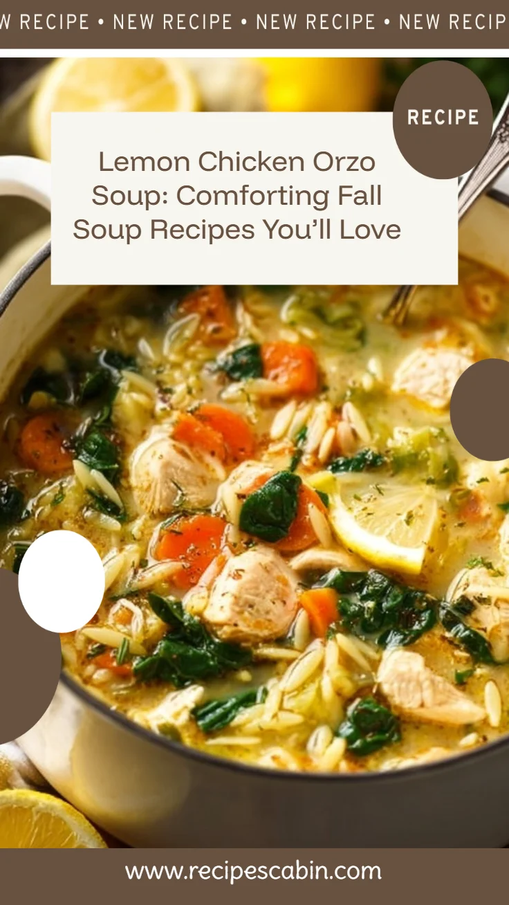 Lemon Chicken Orzo Soup