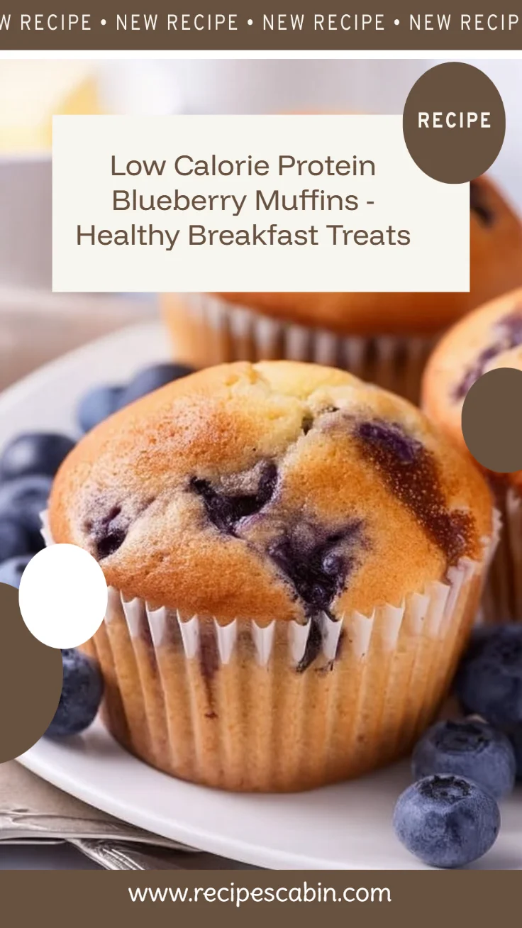 Low Calorie Protein Blueberry Muffins