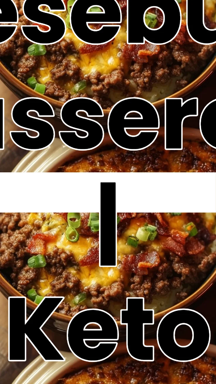Low-Carb Bacon Cheeseburger Casserole