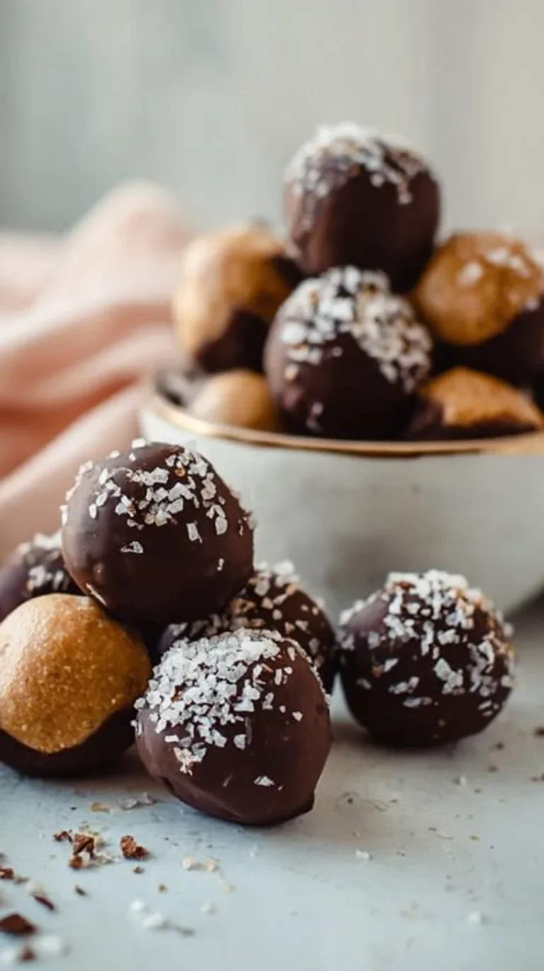 Plate of no-bake peanut butter protein balls ready to enjoy as a healthy snack