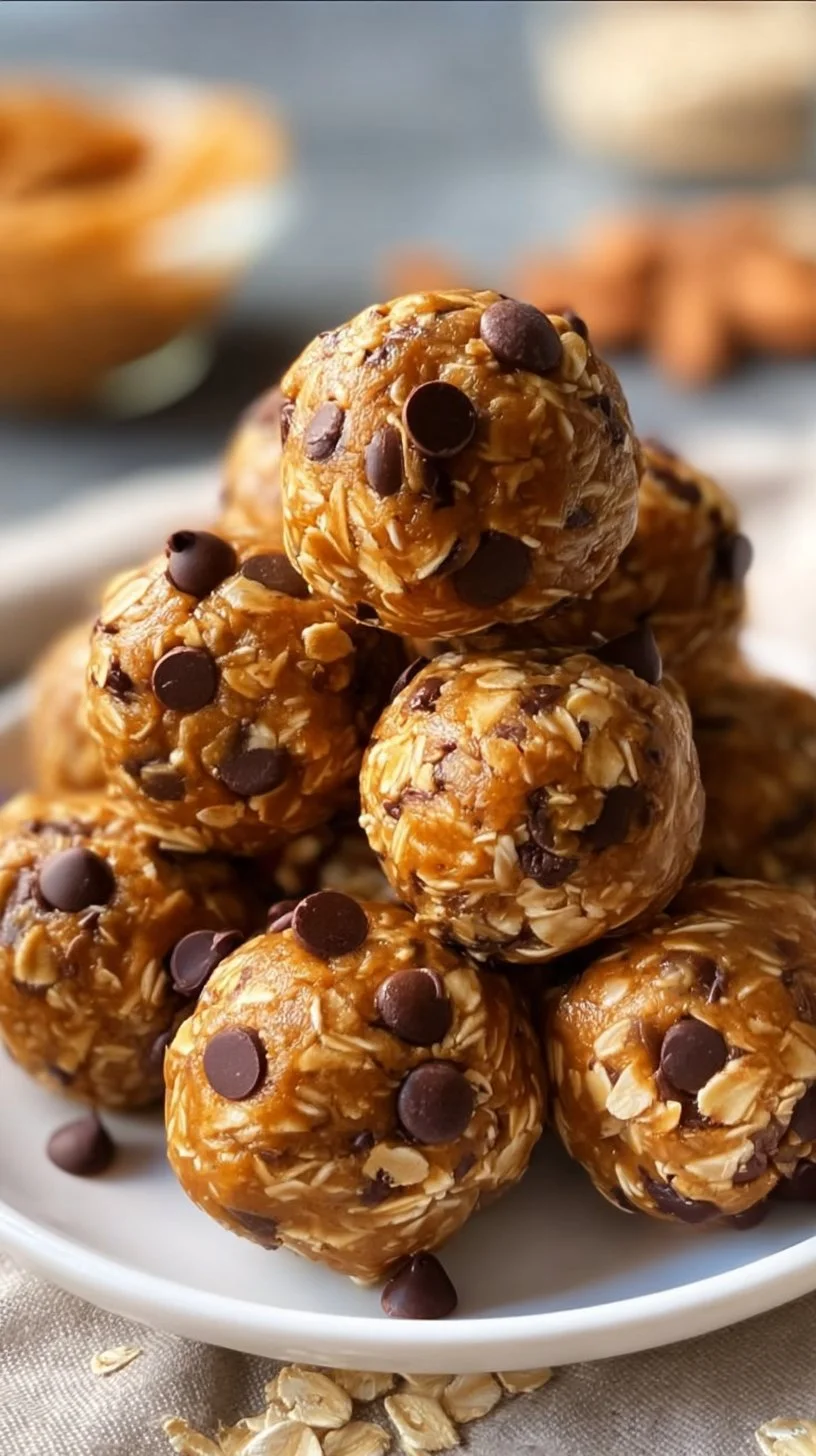 No-bake protein balls, a healthy snack rich in protein