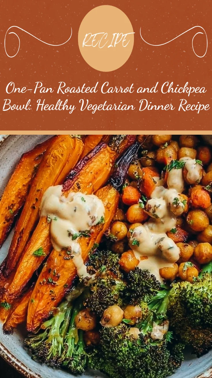 One-Pan Roasted Carrot and Chickpea Bowl