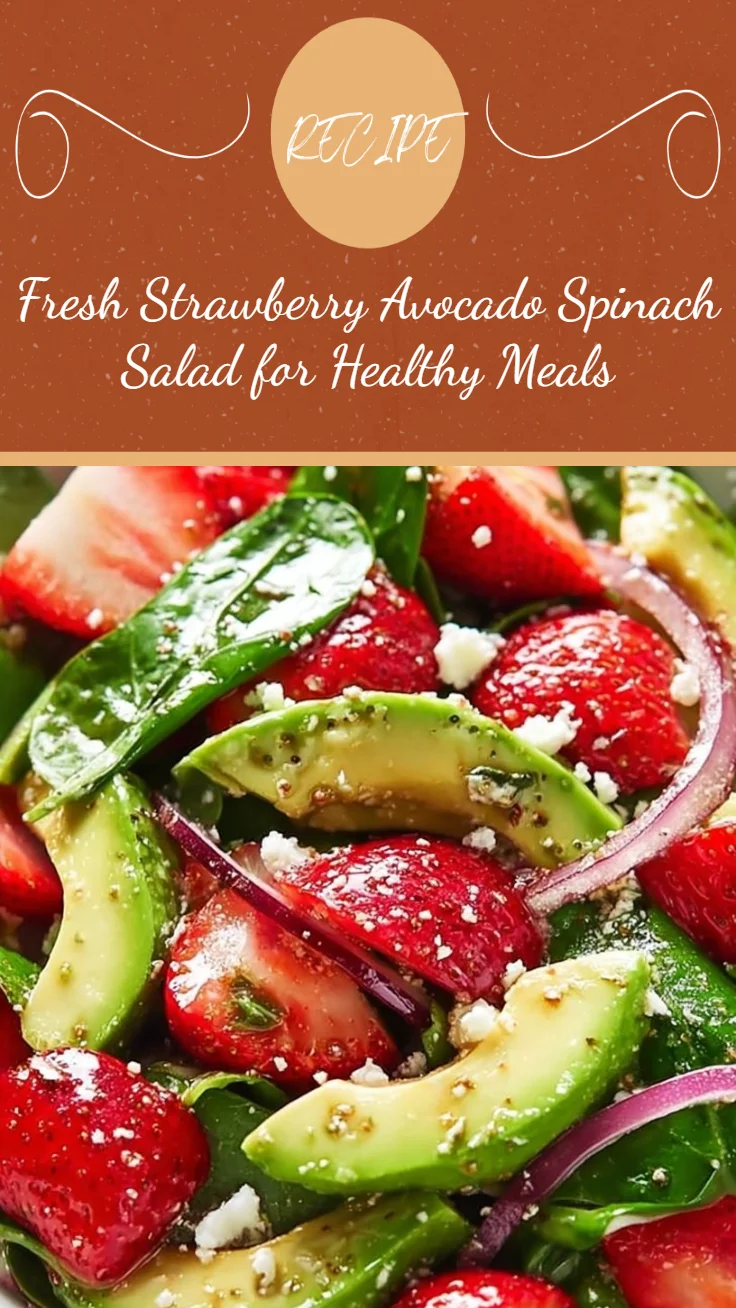 Strawberry Avocado Spinach Salad
