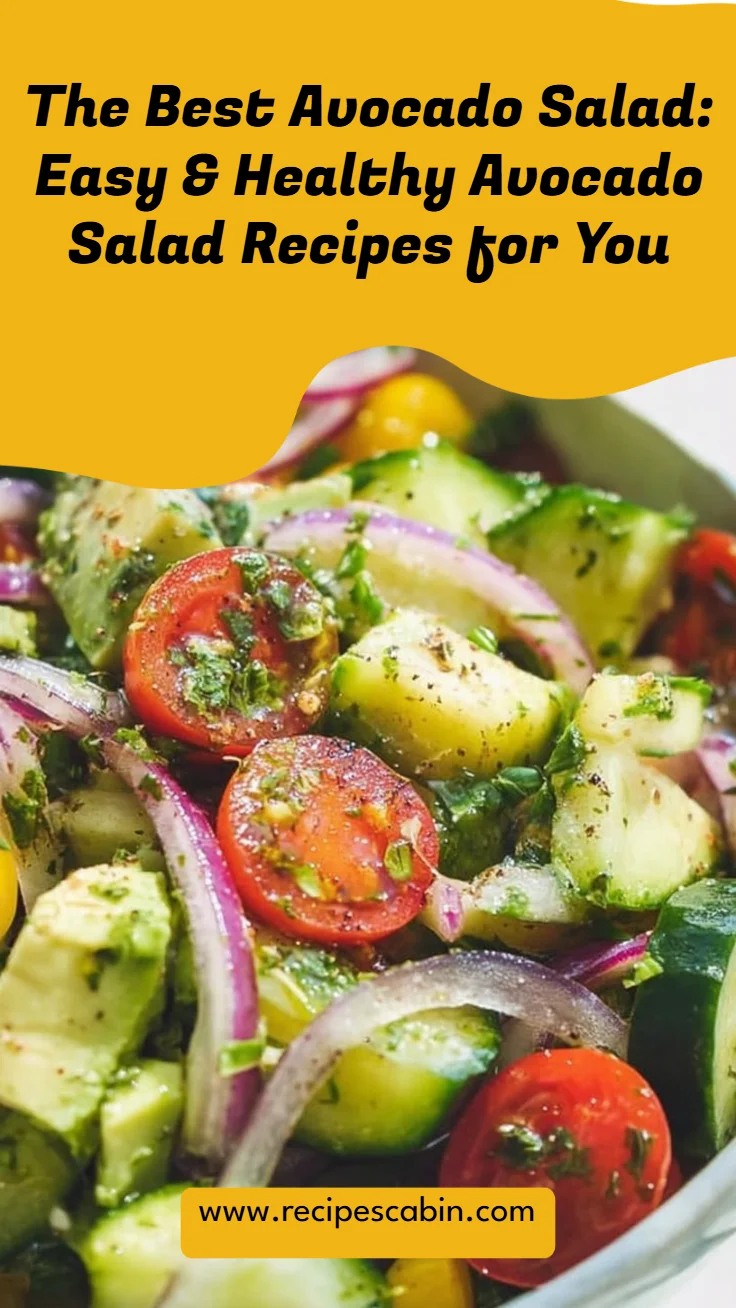 The Best Avocado Salad