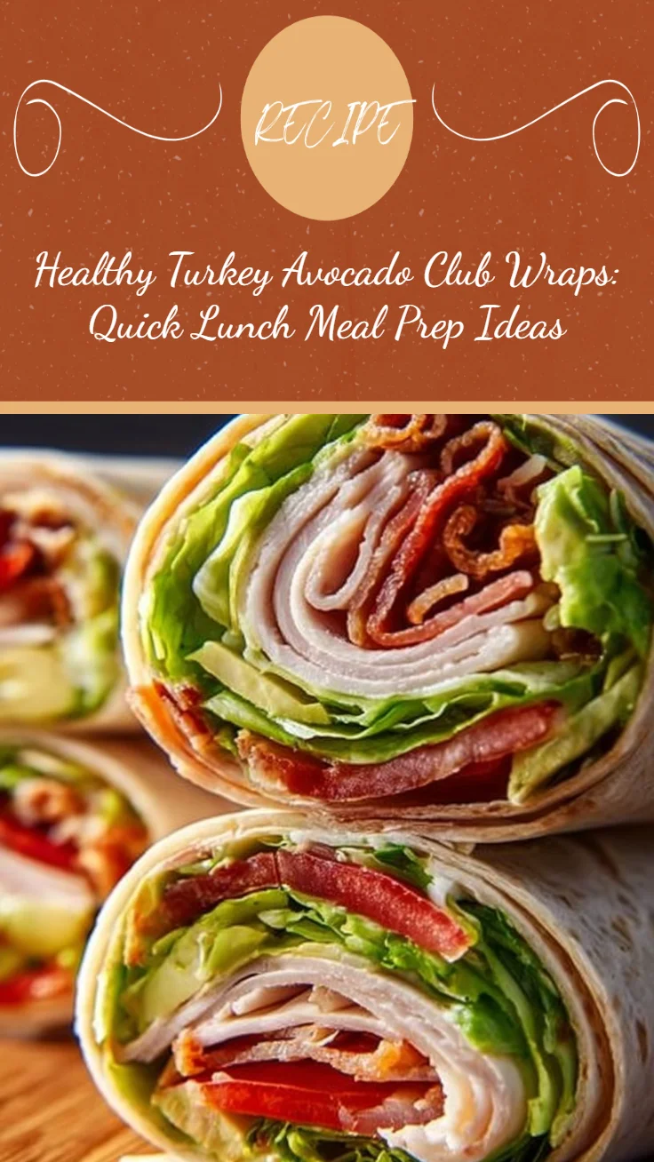 Turkey Avocado Club Wraps