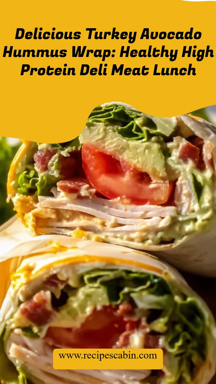 Turkey Avocado Hummus Wrap