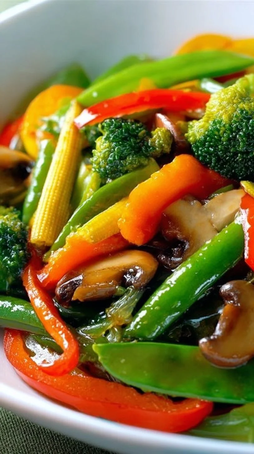 Colorful Vegetable Stir Fry with fresh vegetables and spices
