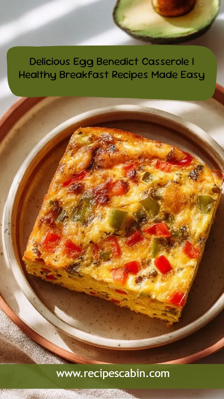 Best Egg Casserole Bake | Healthy Breakfast Recipes Easy, Healthy Breakfast Casserole, Healthy Breakfast Recipes