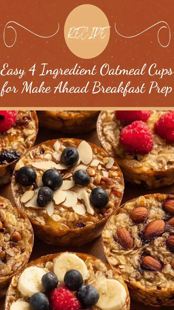Easy 4 Ingredient Oatmeal Cups