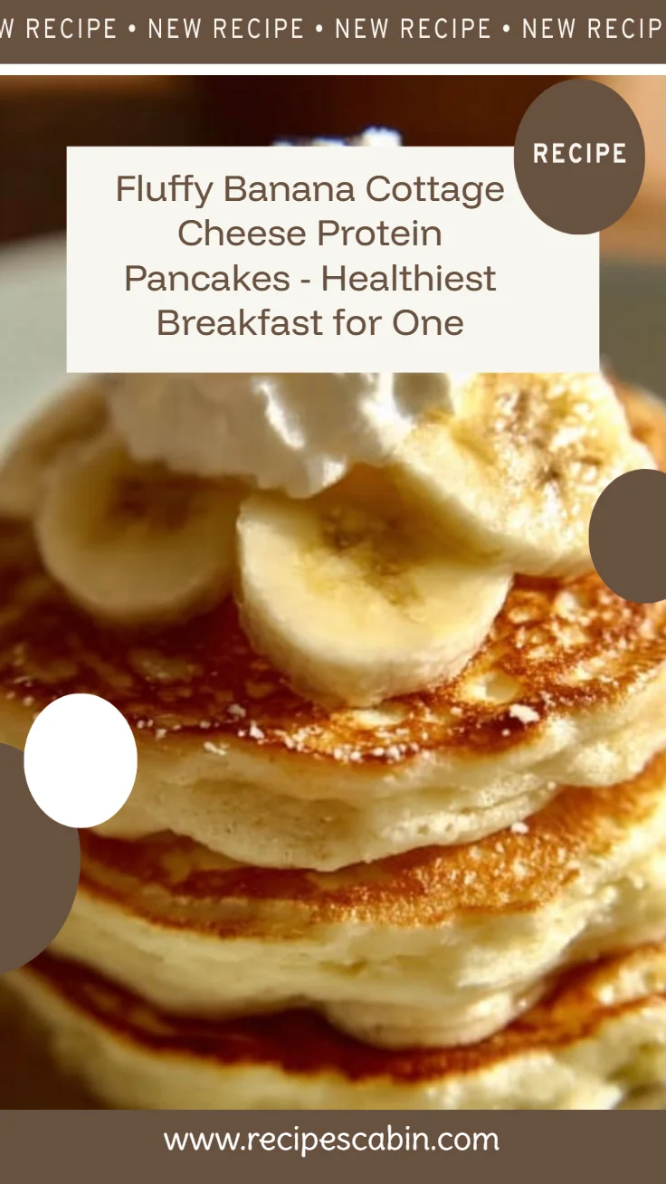 Fluffy Banana Cottage Cheese Pancakes