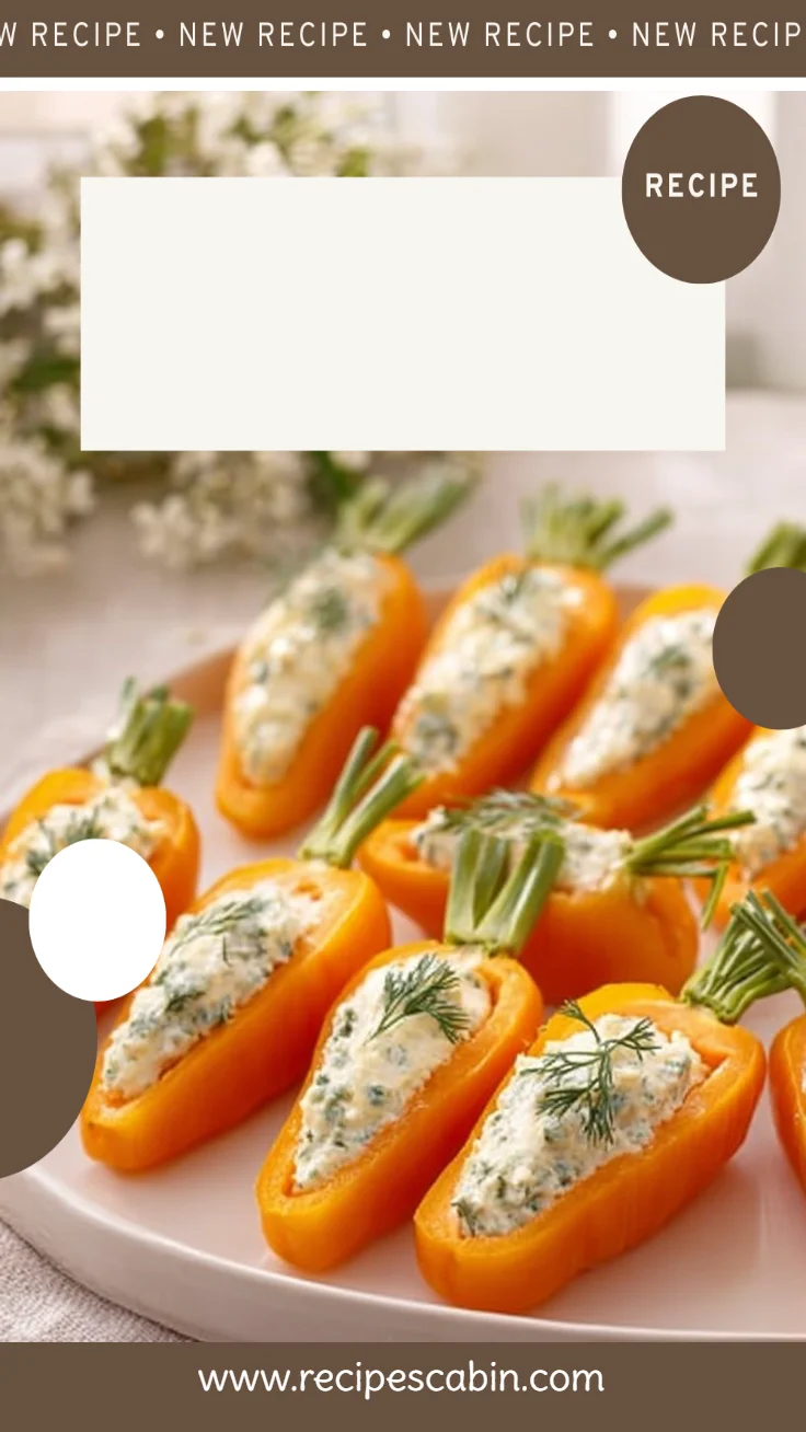 Mini Carrot Stuffed Peppers