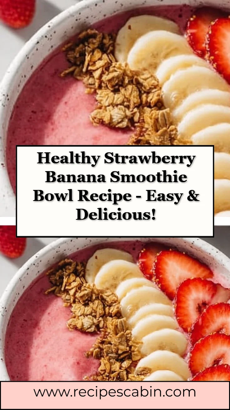 Strawberry Banana Smoothie Bowl
