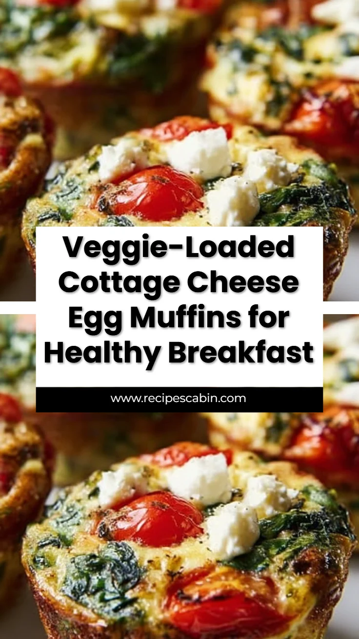 Veggie-Loaded Cottage Cheese Egg Muffins